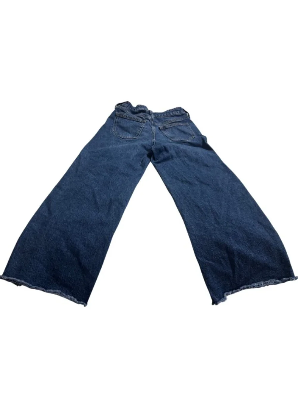 GAP Girls Size 10 Wide Leg Distressed Jeans